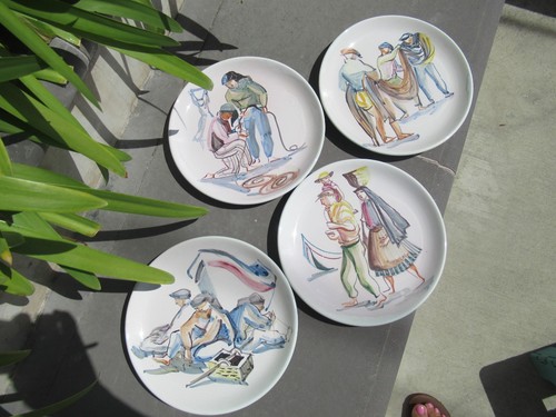 Piatti ceramica dipinti a - in,