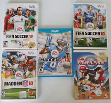 Lotto bundle giochi sportivi Nintendo Wii U e Wii: Fifa Soccer 10 12 Madden 10 13, MLB
