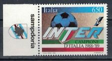 INTER SCUDETTO NUOVO BORDO DI FOGLIO CON APPENDICE SAMPDORIA  ANNO 1989   