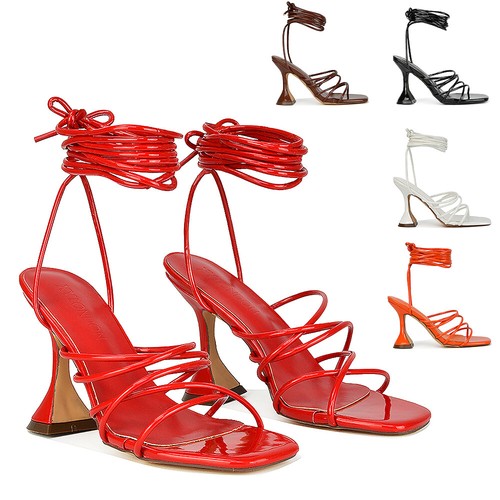 Sandali donna stringati con