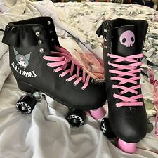 Pattini a rotelle Kuromi Hello Kitty nuovi senza scatola taglia 11