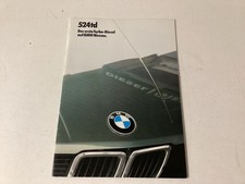 Brochure BMW 524TD ORIGINALE 18 pagine 1/1983 non forata bella rara!