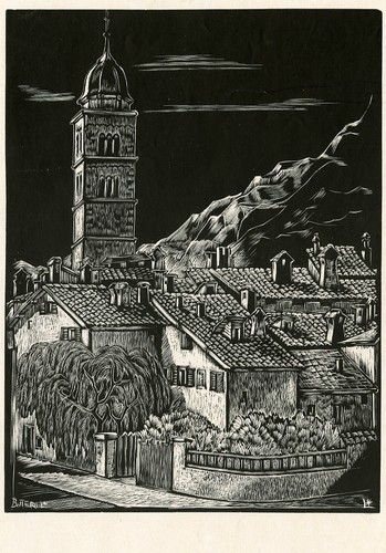 Trento vecchie tegole - trento:, tegole.