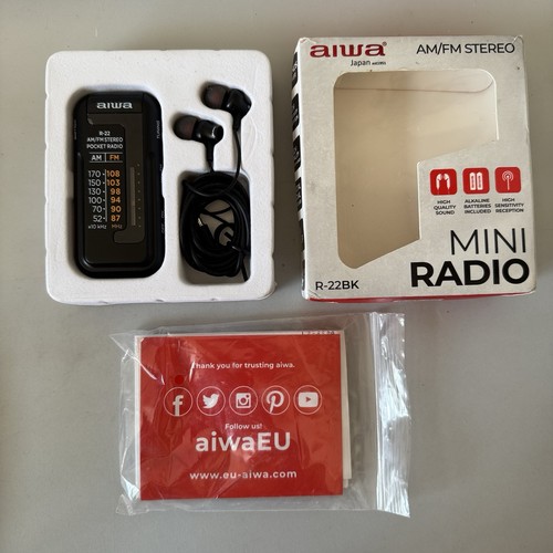 Aiwa 22bk mini radio - radio, am/fm