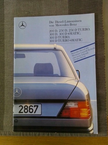Brochure mercedes benz - brochure, w124