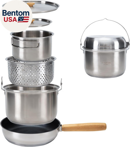 Set pentole campeggio 304 - pentole, da