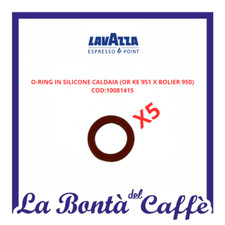 RICAMBIO ORIG.  5PZ OR IN SILICONE CALDAIA MACCHINA CAFFE' LAVAZZA POINT EP MINI