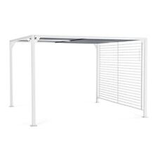 Pergola Alluminio 3x3,6 m Gazebo Tettuccio Scorrevole Noah Bianca Bizzotto