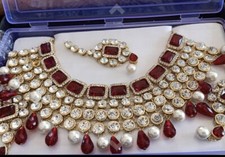 Set gioielli da sposa rosso