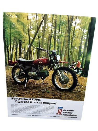 Pubblicità stampa moto harley - moto,