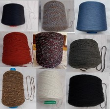 Filato cono rocca seta lino canapa 100% pura lana merino cotone viscosa stock