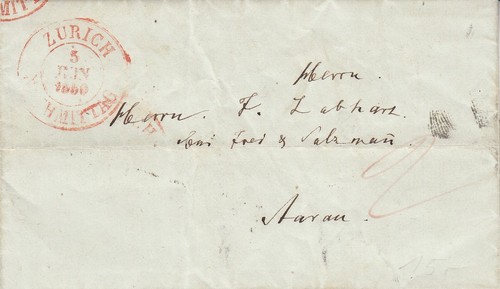 Svizzera lettera prefila