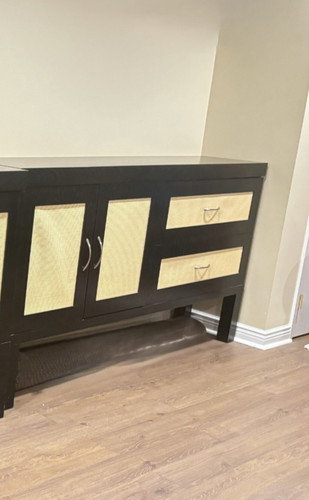 Custom oak buffet credenza - custom,