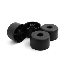 4x Scorrevoli per Mobili in Plastica Sottobicchieri per Mobili Divano Poltrona da Avvitare 45x40 mm