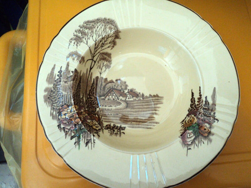 Raro antico piatto fondo - antico,