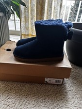 UGG navy with Corduroy bow 