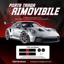 Porta targa auto rimovibile