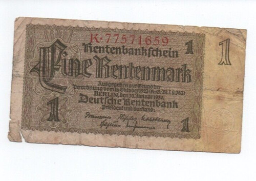 Rentenmark 1923 banconota - 1,