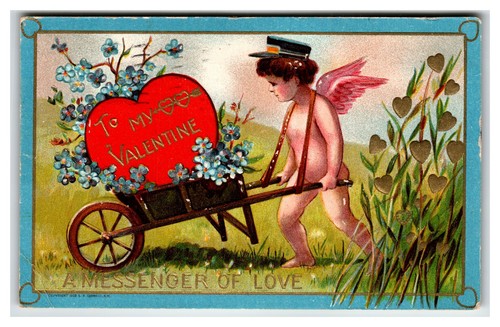 Cartolina antica san valentino - san,