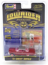 1:64 Revell Lowrider 1961 Chevrolet Impala rosso #182 Revolution