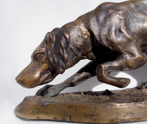 Antica scultura cane - cane, da