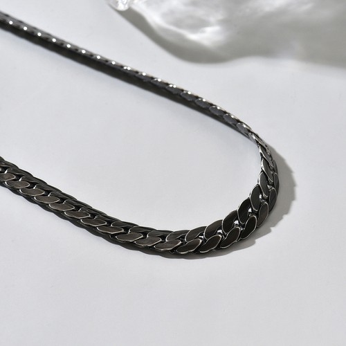 Collana uomo acciaio inox - , nero