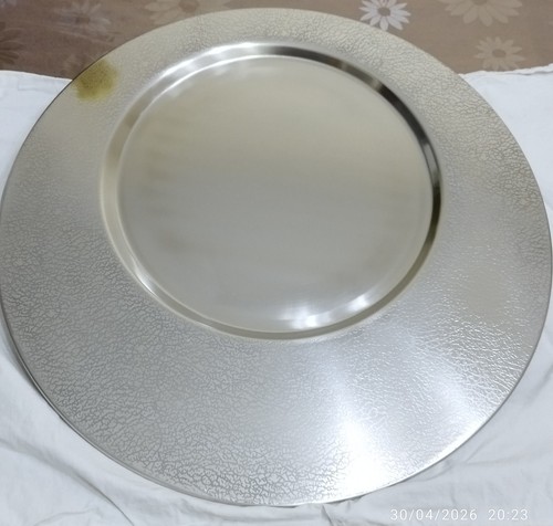 Vassoio acciaio inox tondo - vassoio,