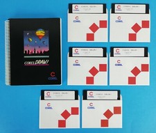COREL DRAW 1.1 - SOFTWERE - ANNI 80 - 6 DISCHETTI - NUOVO - RARO
