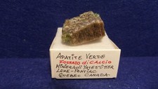 MINERALE " APATITE VERDE " - FOSFATI - PONTIAC - QUEBEC - CANADA -