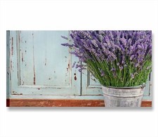 Fiori Vintage 5 - Quadro moderno lavanda shabby provenzale 90x45 bagno cucina