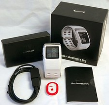Nike+ Plus Foot Sensor Pod GPS Orologio Sportivo Bianco/Argento TomTom Fitness Runner -B