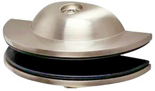 Reggimensola Per Vetro Legno Duraline Saucer Portata 10 Kg Nikel Spazzolato