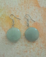 ORECCHINI GIADA VERDE ARGENTO