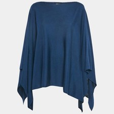 Poncho Giorgio Armani blu navy
