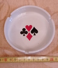 POSACENERE CARTE POKER PORTACENERE "POZZANI PORCELLANA MADE IN BRAZIL"