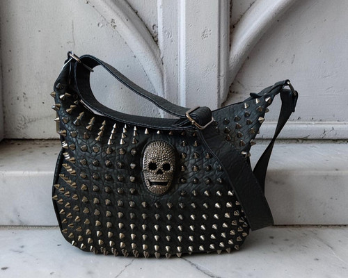 Borsa mano teschio - a,