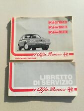ALFA ROMEO ALFA 75 1.6 - 1.8 - 2.0  ? LIBRETTO DI USO E MANUTENZIONE + SERVIZIO