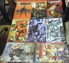 LOTTO 8 NUMERI UNO 1 FUMETTI MARVEL PANINI-WOLVERINE UOMO RAGNO THOR HULK E ALTR