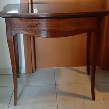 Tavolino Consolle in mogano Fine 800 con cassetto cm 90x83x53