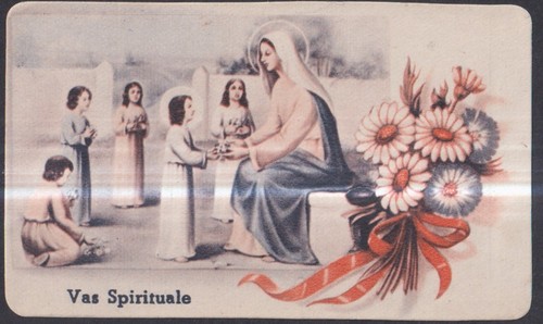 Santino antico madonna - santino,