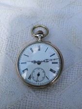 ANTICO OROLOGIO DA TASCA IN ARGENTO 0.800 INIZI ,900 FUNZIONANTE 