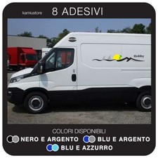 Adesivo Hobby Cam per camper in vinile - Kit 8 adesivi componibili 