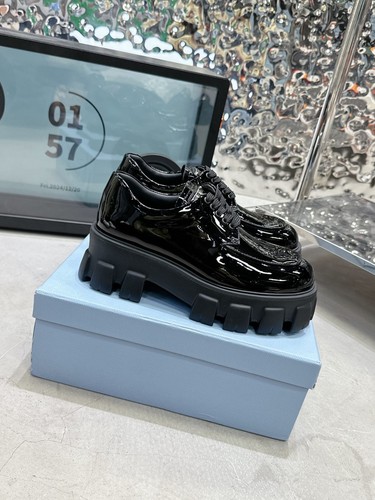 Scarpe prada monolith pelle - monolith, in