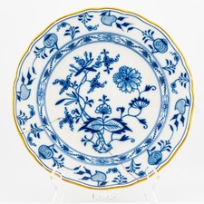 Piatto porcellana Meissen blu