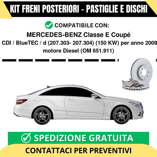 Kit freni posteriori - kit,