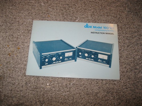 Dbx 160 161 - dbx, 160/161