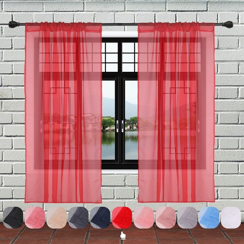 Rideaux voile paire - voile, (2