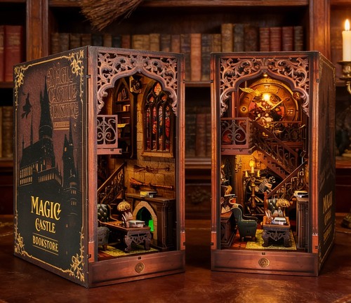 Book nook casa miniatura - nook, in