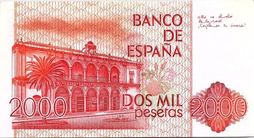Spagna 2000 pesetas 1980 - pesetas, x
