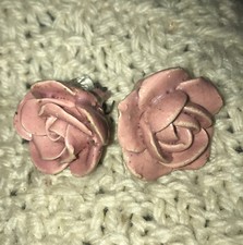 2 Rosone Rosa Rosa Porcellana